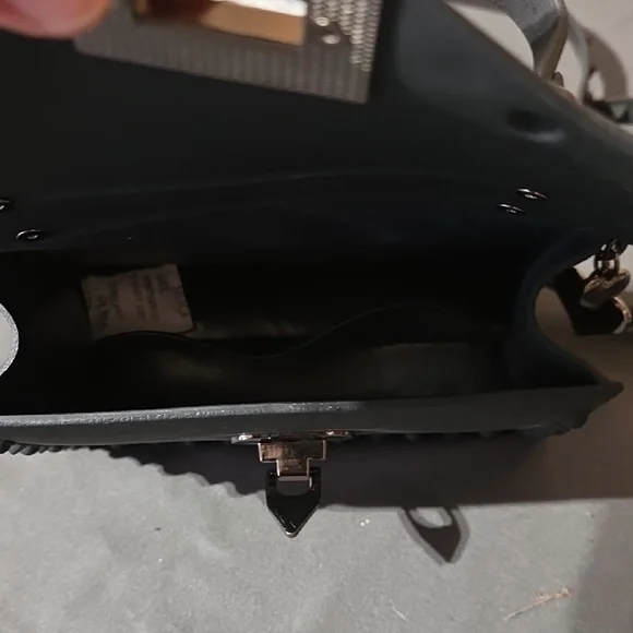 Black Studded Crossbody Bag - Picture 10 of 11